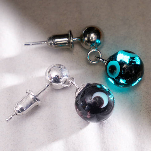 Boucles d'oreilles à tige en forme de goutte d'eau en verre Firefly en argent sterling 925